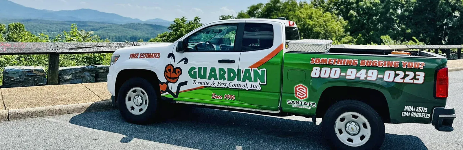 Guardian Termite and Pest Control truck