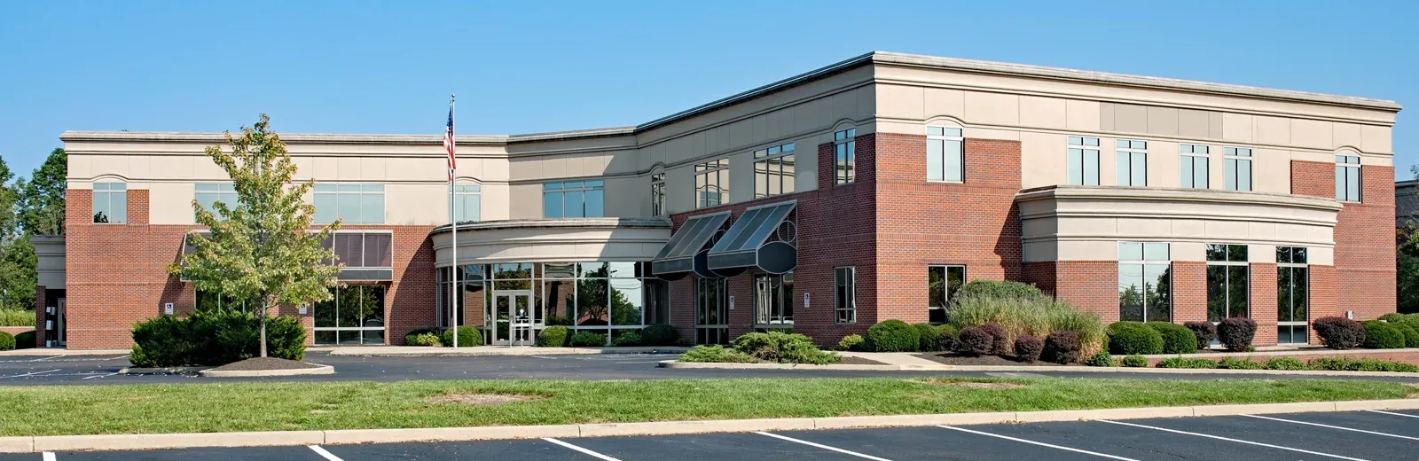 brick commercial building